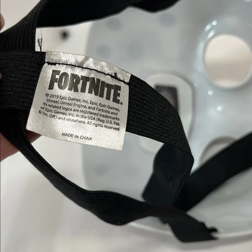 Fortnite Rabbit Raider Mask - White, Purple, Yellow Accents